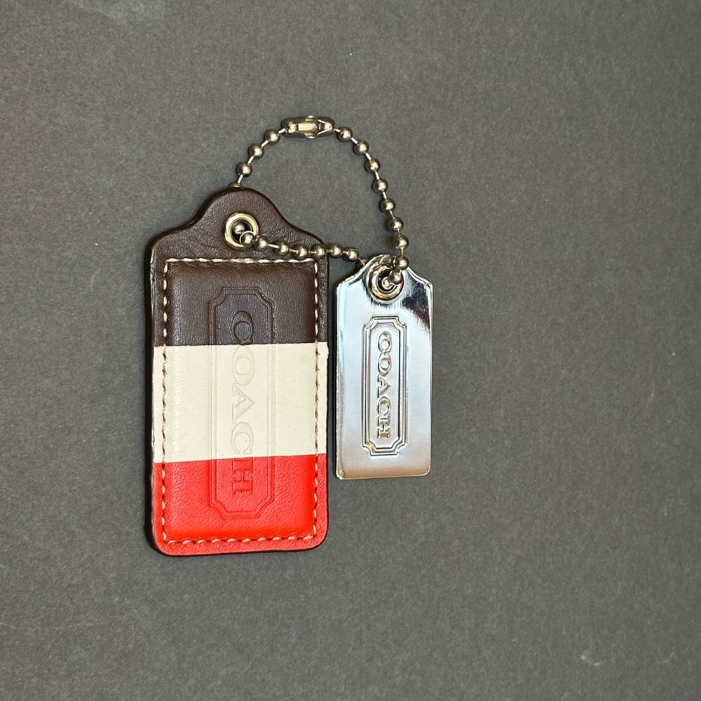 Coach Brown and Red Signature Fall Tote Bag NWOT + leather and metal tags - Picture 11 of 12